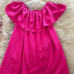 SHOW ME YOUR MUMU - OFF THE SHOULDER PINK DRESS
